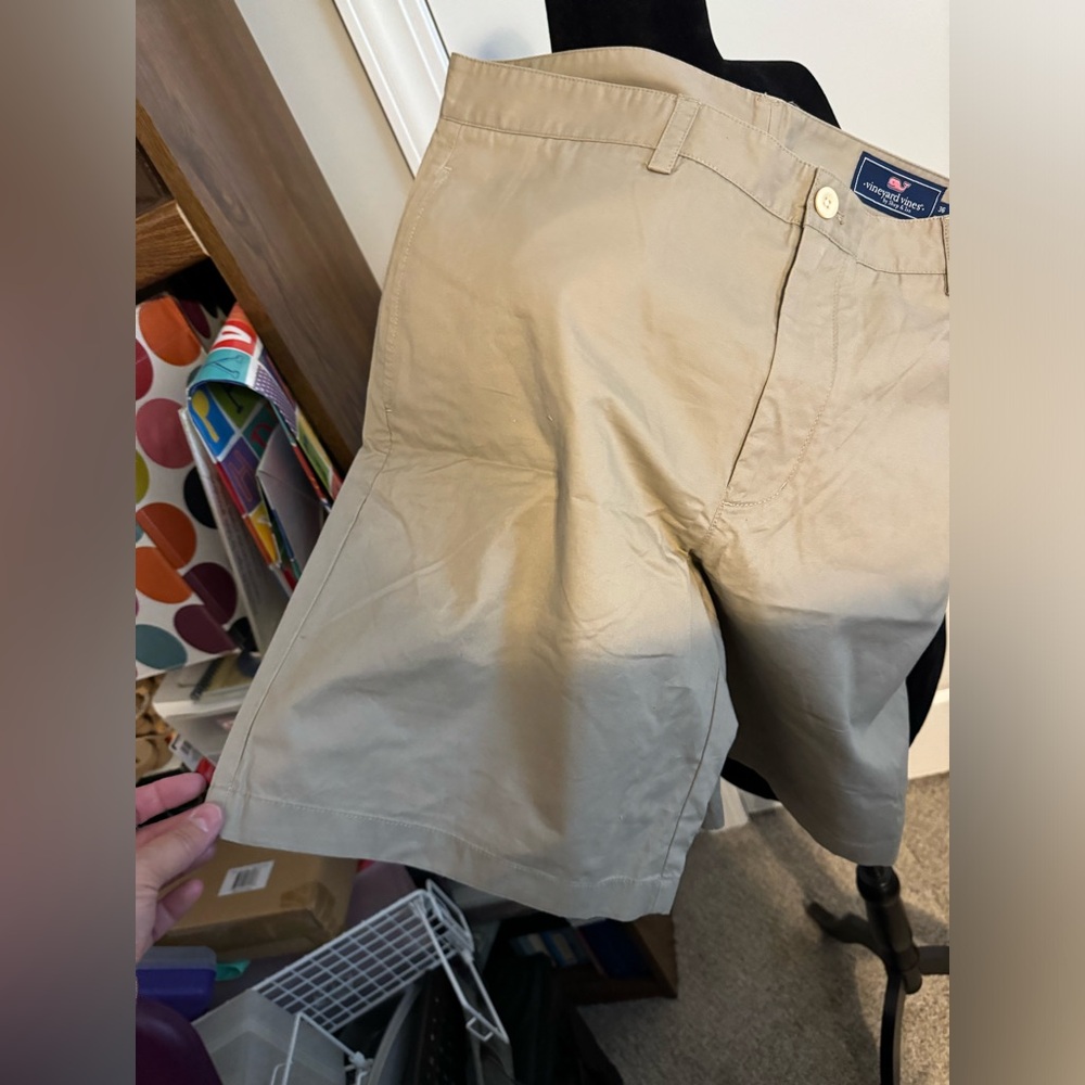 Men’s tan Vineyard Vines shorts size 36.  Like new.